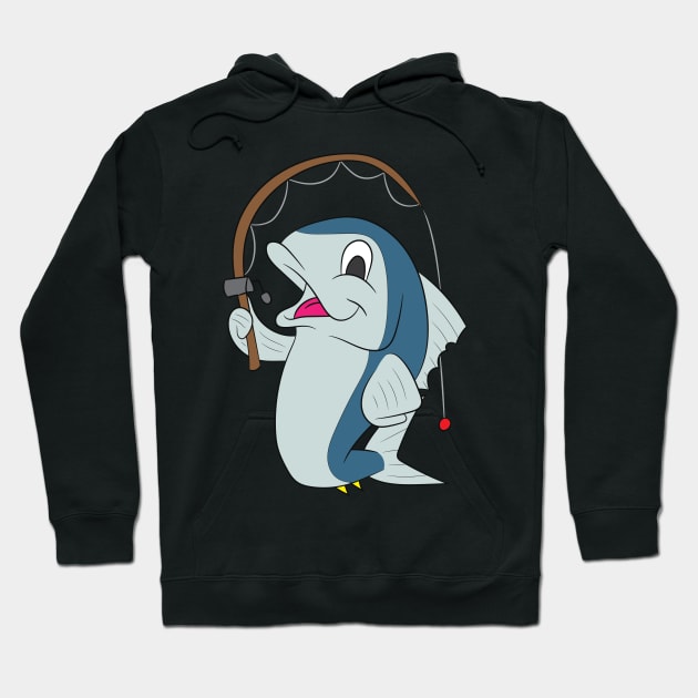 Tuna Fishing Shirt | Fish With A Rod Gift Hoodie by Gawkclothing